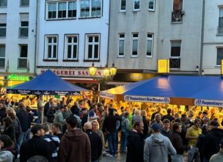 Die Bierbörse ist bei gutem Wetter ein echter Publikumsmagnet. Foto: Veranstaltungsbüro Nolden