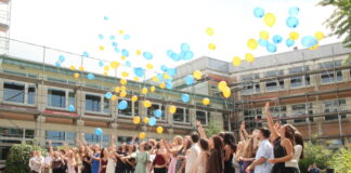 75 Schülerinnen und Schüler freuen sich auf einen neuen Lebensabschnitt. Foto: privat