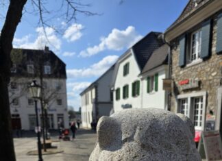 Der Ratinger Löwe schaut genau hin, Bild:Alexander Heinz
