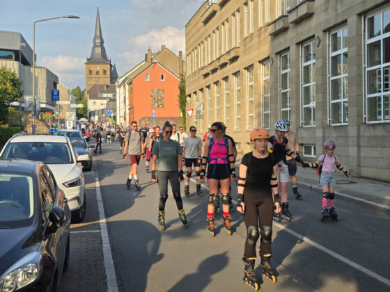 Der Start in Ratingen Mitte, Rollnacht 2025 in Ratingen, Bild: Alexander Heinz