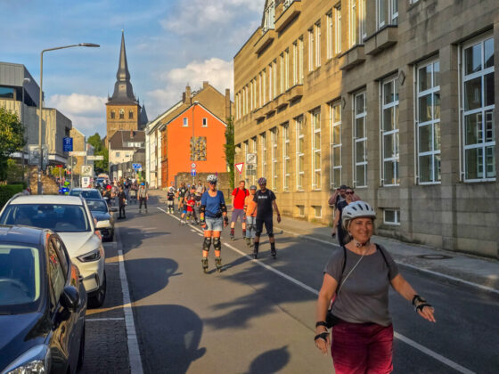 Der Start in Ratingen Mitte, Rollnacht 2025 in Ratingen, Bild: Alexander Heinz