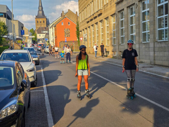 Der Start in Ratingen Mitte, Rollnacht 2025 in Ratingen, Bild: Alexander Heinz