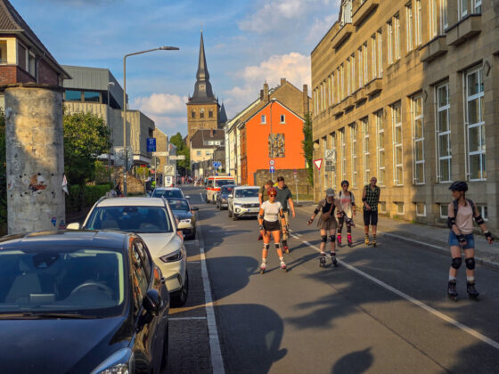 Der Start in Ratingen Mitte, Rollnacht 2025 in Ratingen, Bild: Alexander Heinz