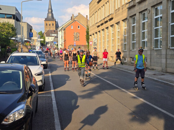 Der Start in Ratingen Mitte, Rollnacht 2025 in Ratingen, Bild: Alexander Heinz