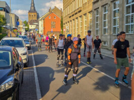 Der Start in Ratingen Mitte, Rollnacht 2025 in Ratingen, Bild: Alexander Heinz