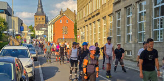 Der Start in Ratingen Mitte, Rollnacht 2025 in Ratingen, Bild: Alexander Heinz