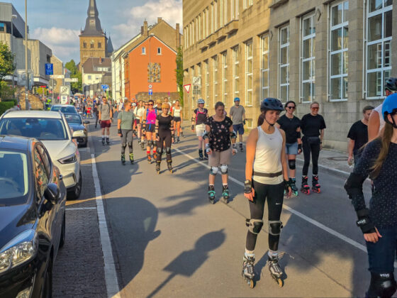 Der Start in Ratingen Mitte, Rollnacht 2025 in Ratingen, Bild: Alexander Heinz