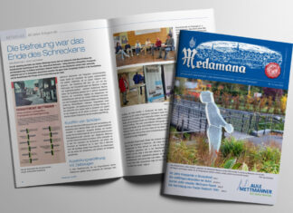 Die aktuelle Ausgabe der "Medamana". Foto: Grenzstein/Aule Mettmanner