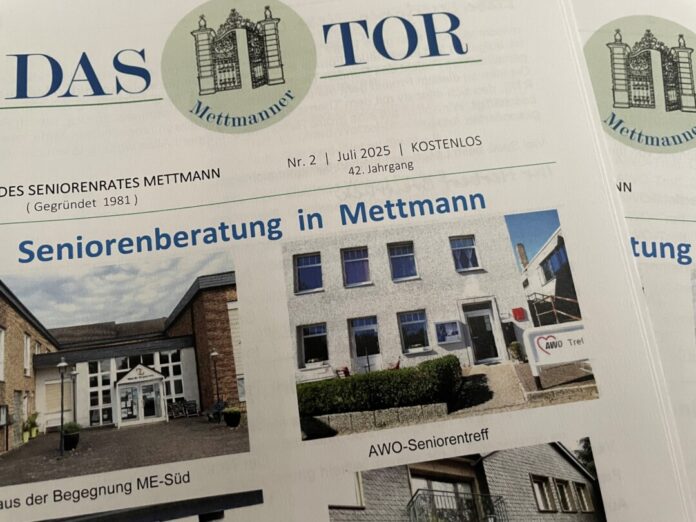 Die aktuelle Ausgabe der Seniorenzeitung. Foto: Kreisstadt Mettmann