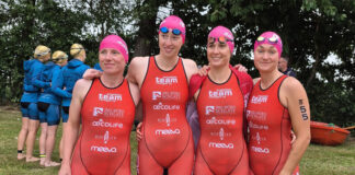 Aktiv für Ratingen: Michaela Melsa, Kathrin Harnischmacher, Florentine Exner-Anaç und Joana Wolff. Foto: TTR08