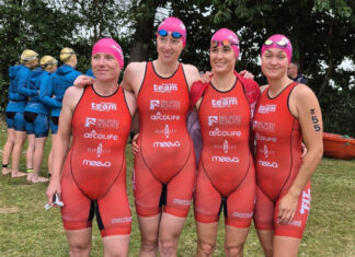 Aktiv für Ratingen: Michaela Melsa, Kathrin Harnischmacher, Florentine Exner-Anaç und Joana Wolff. Foto: TTR08
