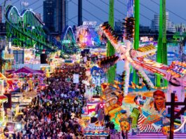 Viele Schausteller locken mit ihren Attraktionen auf die Rheinkirmes. (Archivbild)
