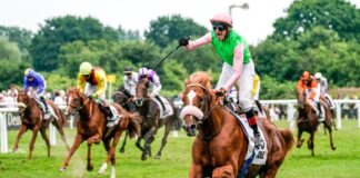 Will beim Galopp-Derby wieder ganz vorn sein: Andrasch Starke (vorne)  