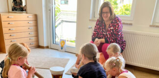 Kerstin Griese war bei den Kindern der Kita St. Antonius zu Gast. Foto: Büro Griese