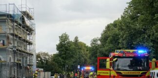 Ratingens Feuerwehr im Einsatz am Ostbahnhof. Foto: FW Ratingen