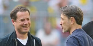 Viel Wertschätzung von Sportchef Lars Ricken (l), aber keine Eile bei einer Vertragsverlängerung mit Trainer Niko Kovac (r)