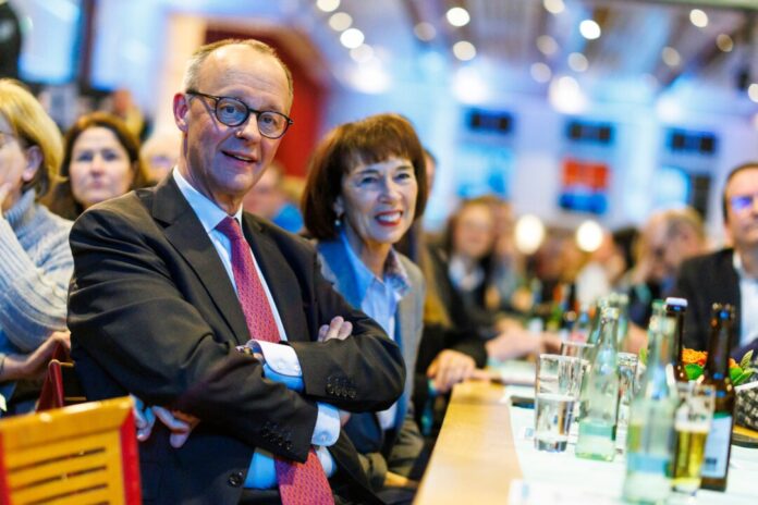 Wahlkampf CDU - Eslohe Kanzler Merz hat sich zum Schützenfest in Arnsberg-Niedereimer im Sauerland angekündigt. (Archivbild)