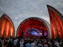 Das Sommerkonzert der nordrhein-westfälischen Landesregierung findet am Luftschiffhangar Mülheim/Essen statt. 