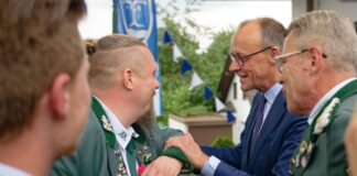 Friedrich Merz ist selbst Mitglied der Schützenbruderschaft St. Stephanus.