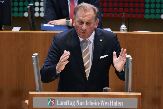 Der CDU-Parlamentarier Dietmar Panske bei einer Plenardebatte (Archivfoto)