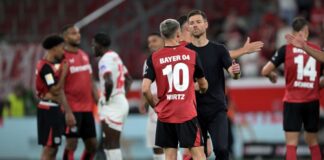 Florian Wirtz trug die Nummer 10 seit 2023 bei Bayer Leverkusen. 