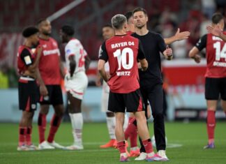 Florian Wirtz trug die Nummer 10 seit 2023 bei Bayer Leverkusen. 