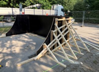 Die Arbeiten zur Modernisierung der Skateranlage am Füstingweg haben soeben begonnen. Foto: Stadt Ratingen