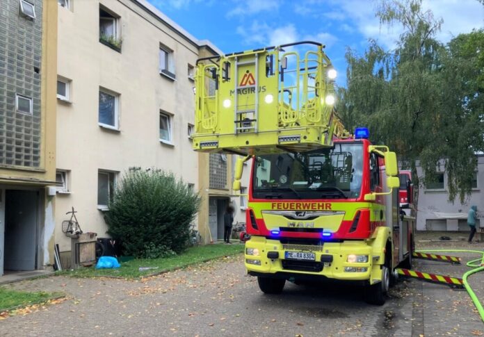 Der Einsatzort in Ratingen-West. Foto: FW Ratingen