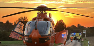 "Christoph 3" aus Köln war in Ratingen im Einsatz. Foto: FW Ratingen