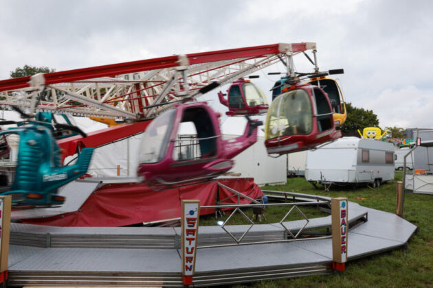 Hubschrauber in Ratingen, immer mit dabei. Bild: Alexander Heinz