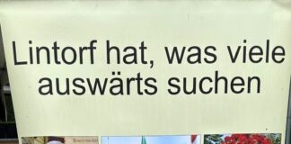Leitspruch der Werbegemeinschaft auf einem Flyer ibeim letzten Handwerkermarkt, Bild: Alexander Heinz