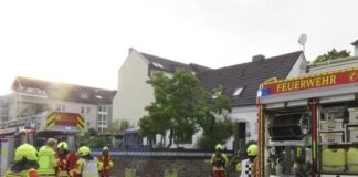Die Feuerwehr bei einem der Einsätze. Foto: FW Heiligenhaus