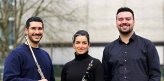 Das Trio "Miyan" tritt an der Dorfkirche Isenbügel auf. Foto: Veranstalter