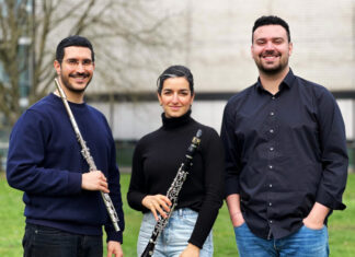 Das Trio "Miyan" tritt an der Dorfkirche Isenbügel auf. Foto: Veranstalter