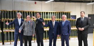 Sie kann bis zu 40 Kilometer weit geschossen werden: Artilleriemunition von Rheinmetall.