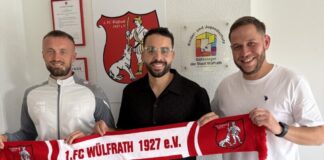 Sportlicher Leiter und Co-Trainer Thomas Cyrys mit Youssef El Boudihi und Trainer Joscha Weber. Foto: privat