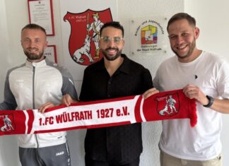 Sportlicher Leiter und Co-Trainer Thomas Cyrys mit Youssef El Boudihi und Trainer Joscha Weber. Foto: privat