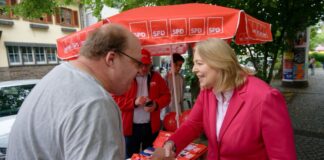 Parteichefin Bas ist in diesen Tagen überall in NRW unterwegs. 
