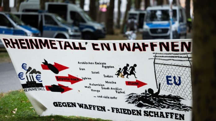 Protestcamp gegen Rheinmetall in Köln Nach einer Demo in Köln ist ein umstrittener Protestzug in Meerbusch geplant