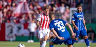 Lotte verteidigte gegen den Bundesligisten eng und kompakt. 