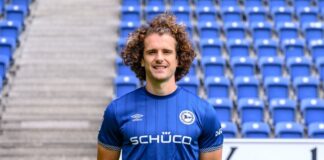 Hat seinen Vertrag bei Arminia Bielefeld vorzeitig verlängert: Mael Corboz. 