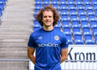 Hat seinen Vertrag bei Arminia Bielefeld vorzeitig verlängert: Mael Corboz. 