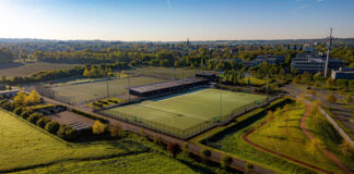 Blick auf den Sportpark aus der Luft, Bild: Nestoras Stergiopolos