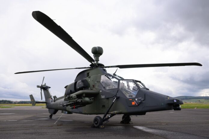 Nachtflüge bei Übung mit Tiger-Kampfhubschraubern Bei den Übungen werden Kampfhubschrauber nachts im Tiefflug unterwegs sein. (Archivbild)