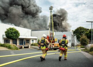 Nach dem Großbrand in Monheim sorgen Messergebnisse des Landesumweltamts für Erleichterung. (Archivbild)