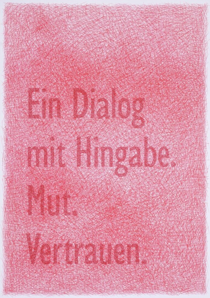 12. Thyra_Schmidt_Kreisen_Blatt_1 Thyra Schmidt, Kreisen (Blatt 3), 2025, Tintenstift auf Papier, 59,4 × 42 cm, © VG Bild-Kunst, Bonn 2025