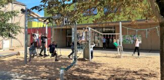 Macht Spaß und fördert die Motorik: der neue Parcours an der Wilhelm-Busch-Schule.  Foto: Stadt Ratingen