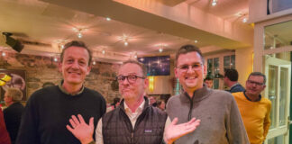 Rainer Vogt, Birger Thurmann und Patrick Anders im Extrablatt in Ratingen, Bild: Alexander Heinz