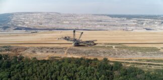Kohlebagger im Tagebau Hambach besetzt. (Archivbild)