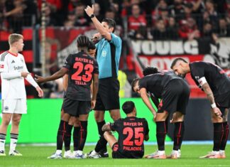 Exequiel Palacios (unten) fällt lange aus.